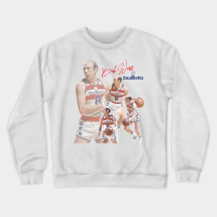 Bullets Bob Weiss Defunct Basketball Design Crewneck Sweatshirt